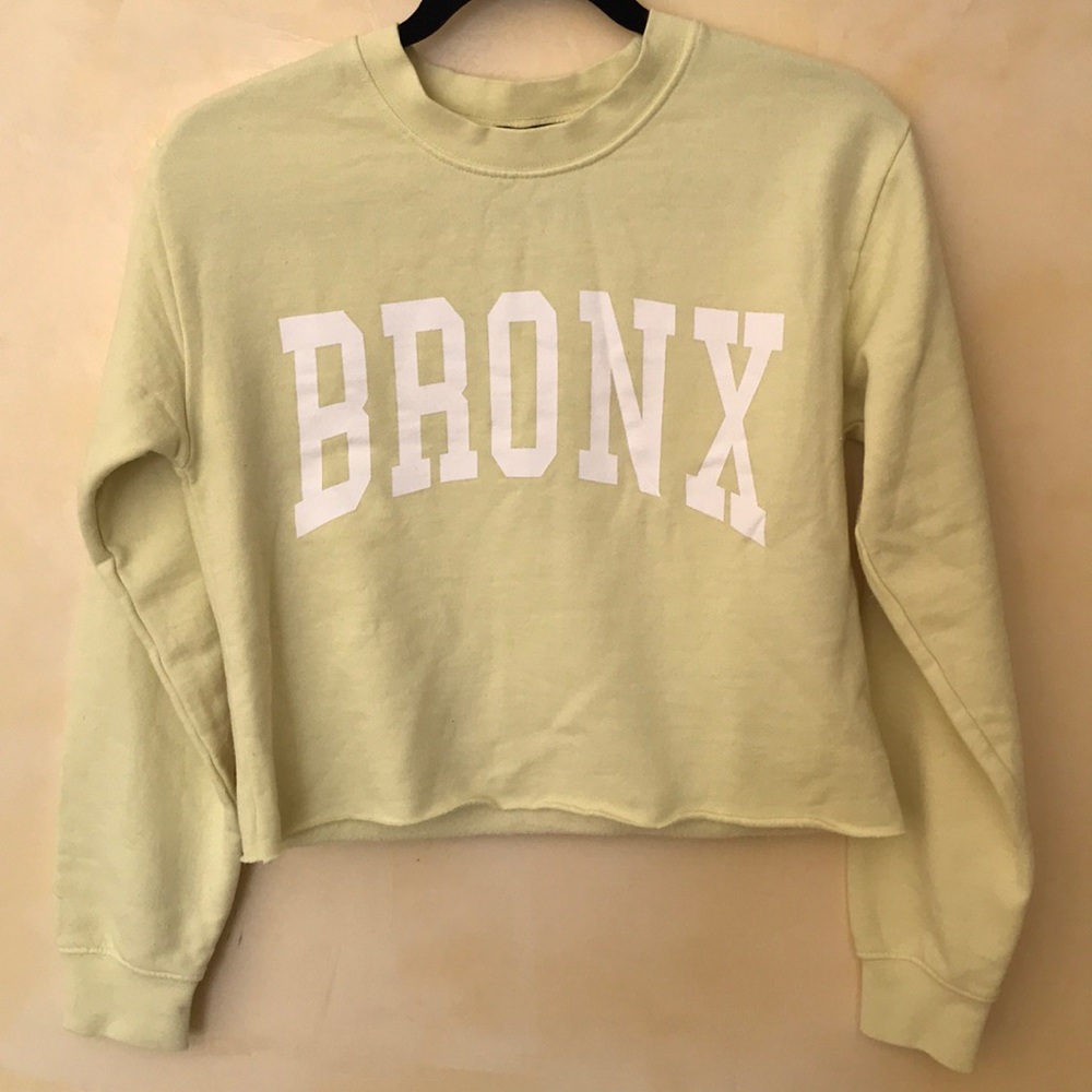 Topshop Cropped Sweatshirt